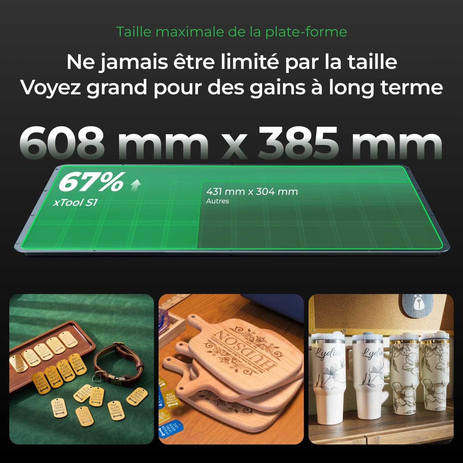 xTool S1, visuel de présentation xTool 4